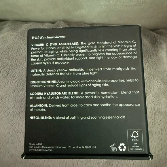 NIB Sunday Riley C.E.O. Afterglow Brightening Cream - 1.7oz - Picture 4 of 4